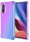 HONLEN Hülle für Poco F3 / Poco F3 5G / Xiaomi 11i Case, 6.67 Inches Transparent Farbverlauf Design TPU Silicone Handyhülle, Verstärkung mit Vier Ecken Cover Blau Lila