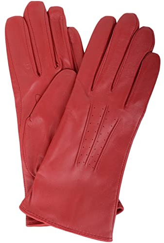 SNUGRUGS Womens Soft Leather Winter Glove with Three Point Stitch Detail