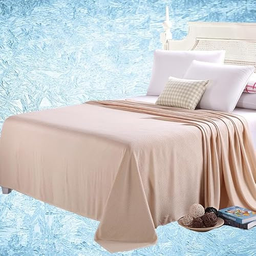 Kühlende Decke Kühl für Heißen Nächte Kühldecke Bambus Microfaser Leichte Dünne Sommerdecke Selbstkühlende Decke Bettwäsche Kühldecke für Menschen Kann Körper Kühl Halten für Bett Sofa und Überall
