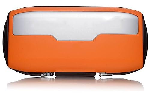 Tragbarer Safe mit Passwortschloss, Mini-Safe, sicherer Drahtseil-Fester Schmuck, Geldkarte, Handy-Aufbewahrungsbox, Safe, versteckter Safe,Orange