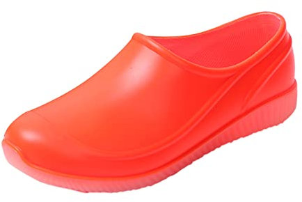 Zoccoli da donna Soild Color infermiera scarpe da donna zoccoli chirurgici antiscivolo scarpe da lavoro Crew scarpe da cucina zoccoli da donna stivali di gomma corti stivali da pioggia impermeabili
