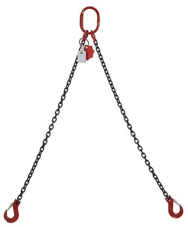 kaiserkraft | Anschlagkette GK8 | Tragfähigkeit 1600 KG | Kettenstärke 6 MM | Nutzlänge 1,5 m | 2-strängig