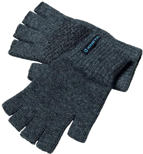 Kinetic Wool Glove Half Fingers S/M Grey