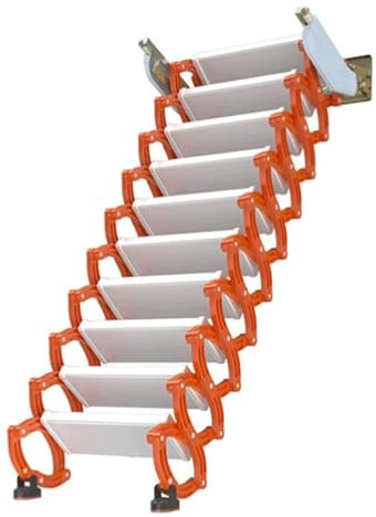 EYPKPL An der Wand montierte Dachbodentreppe. Home Dachboden-Loft-Treppe. rutschfeste Stufen. Loft-Leiter. Ausziehbare Dachboden-Leiter. Zusammenklappbare Leiter