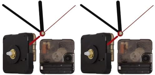 Blanko Quarz-Uhrwerk mit 3 Zeiger-Sets in 3 Größen (Packung mit 2)