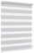 Jalousiescout Doppelrollo Klemmfix ohne Bohren & mit Bohren, 80x210cm Hellgrau Rollo Fensterrollo lichtdurchlässig & verdunkelnd，Sonnenschutzrollo Zebrarollo für Fenster & Türen