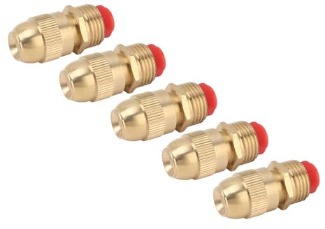 Boquilla de Aspersor, Durbale G1/2 Rosca Macho Cabezal de Pulverización de Agua de Riego Cobre Ajustable 10 Piezas Proceso de Borde Enrollado para Jardín (Cuerpo pequeño)