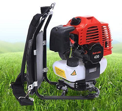 2-Takt-Profi-Rucksack-Benzin-Rasentrimmer Freischneider Heckenschere für Parks, Häuser, Unkraut jäten, lockern und schneiden (mit Sägeblatt)