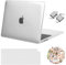 MOSISO Compatible with MacBook Air 13 inch Case 2025 2024 2023 2022 M4 M3 M2 A3240 A3113 A2681, Hard Shell Cover&Keyboard Skin&Laptop Decals&Type C for MacBook Air 13.6 inch Case, Crystal Clear