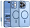 iPhone 14 Pro Hülle mit MagSafe, Hanyhülle iPhone 14 Pro Magnetisch Leicht Dünn Matte Touch Kameraschutz, Kratzfeste Anti-Gelb Rutschfest Kratzfest Schutz Stoßfest Hülle für iPhone 14 Pro Hell Blau