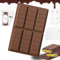 DAILIENFUS Schokoladenform Set, 6 Tafeln Tief Schokoladentafel Form aus Silikon, Dubai Schokolade Form mit Schaber und Tasche und Aufkleber für Schokolade Praline Süßigkeiten BPA-frei (Quadrat)
