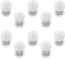 UFURMATE 10Pcs Magnetic Race Bib Clips Marathon Race Number Holder Running Bib Magnets Buckles Fixing System Safety Lock Fasteners for Securing Running and Cycling Numbers (White)