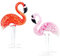 SOLUSTRE 2 Stück Kristall hochzeitsdeko Dekoration Schlafzimmer hochzeitsdeco Geschenkeidee hohzeitdeko Desktop- Glasflamingo Flamingofigur aus Glas Flamingo-Figur Flamingo-Skulptur