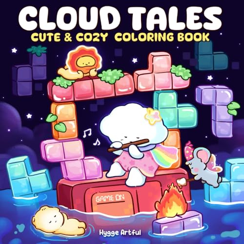 Cloud Tales: A Cute & Cozy Coloring Book for Adults and Teens Featuring Cloudy Girl and Adorable Friends in Wonders World for Relaxation