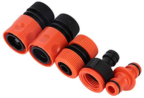 ZJchao Garden Garden Rapports de Connexion Rapide, 5pcs G1 / 2 Abs Connecteur Connecteur Jardin Irrigation Arrosage Arrosage Joix de Tube à Eau PVC