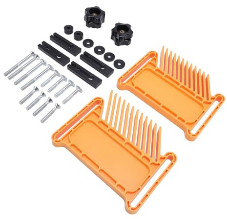 Haofy Featherboard Stackable Featherboard Woodworking Tandem with ABS Nylon for Table Saw Router Fence Band Saw Double Safety Lock System