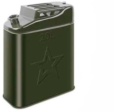 DVTFRUI Bidón Portátil De Gasóleo Espesado Depósito De Acero Inoxidable Bidón De Reserva De Gasóleo Bidón De Repuesto De Gasolina Bidón De Combustible,20L