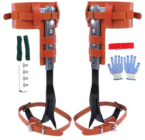 Manolyee Tree Climbing Spike Set - Tree Climbing Gear for Outdoor Activities - Outdoor Recreation Accessory for Fruit Picking Survival Hunting Observation Orchard Management Logging