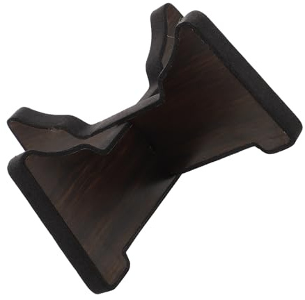 ULTECHNOVO Mini Handpan Ständer aus Holz mit Weicher Polsterung Stabiler Abnehmbarer Trommelhalter für Handpan und Klangtrommel Tragbares Platzsparendes Percussion Display Rack