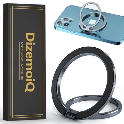 DizemoiQ 360° Drehbarer Magnetischer Handy Ringhalter Finger Halterung Kompatibel mit MagSafe Handyhalter für besseren Halt und Komfort