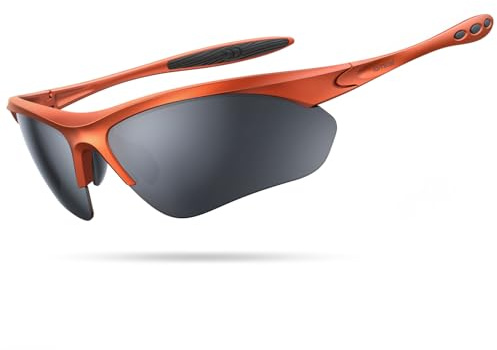 Lamicall Sportbrille Herren, Fahrradbrille Damen, UV400 Sonnenbrille Sport | [22g Ultraleicht & Multifunktional] Polarisierte Schnelle Brille, TR-90 Sport Brille für Fahrrad, Laufen, Rennrad, Autofahren