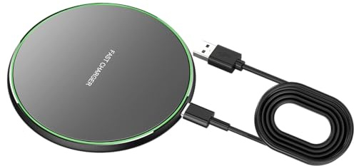 Wireless Charger, 15W Wireless Charging Pad Compatible with iPhone Samsung | Wireless Charging Pad Mat Station for iPhone 17/16/15/14/13/12 Series Samsung Galaxy S26/S25/S24/S23/S22, AirPods 2/3/4/Pro