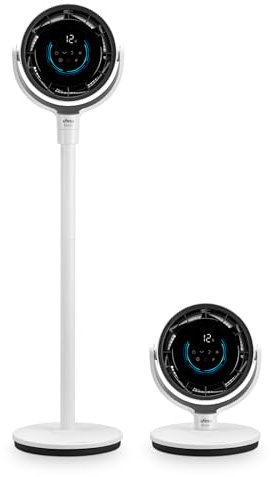 Ufesa Ventilador Kodiak SilentAirMotion Circulador de Aire 3D, Motor Brushless, 24W, Sistema Vortex Motion, 12 Velocidades, 3 Modos, Oscilación 3D, Pantalla Táctil LCD, Ajustable, Mando a Distancia