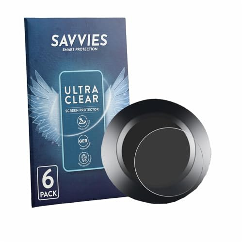 Savvies 6 Stück Schutzfolie für ZMCVOE Bike Computer Displayschutz-Folie Ultra-Transparent