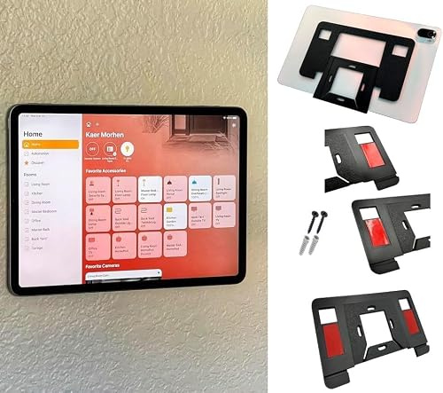 CreaTech Solutions Support mural universel pour tablette compatible avec n'importe quel modèle et marque / Support de tablette mural minimaliste universel / Support pour tablette invisible