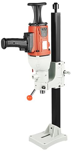 HazLope Trapano per calcestruzzo 2200 W motore in rame, carotaggio elettrico 180 mm doppio uso a secco/acqua, perforatore con supporto per carotaggio a parete pavimento