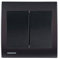 Double Va et Vient Anthracite Delta Iris + Plaque basic Anthracite