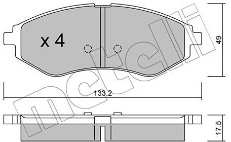 metelligroup 22-0508-0 - Bremsbeläge