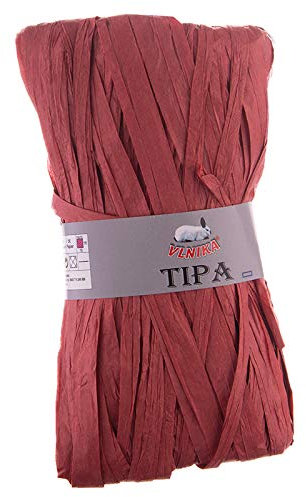 50g / 80m Tipa Raffia Geschenkband Papierschnur Papiergarn Papierband Farbwahl, Farbe:56 terracotta