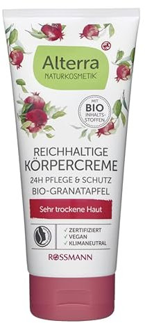 Alterra Reichhaltige Körpercreme Bio-Granatapfel & Bio-Sheabutter - Für sehr trockene Haut - 200 ml