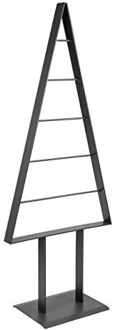 edelstahlheini.de Tannenbaum Metall Weihnachtsbaum Edel Schwarzbraun Hochglanz 98cm (Graphit Pearl)