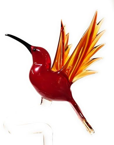 Orchideenstab Kolibri aus Glas (längenverstellbar)