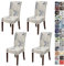 JOTOM Stuhlhussen Universal Stretch Stuhlbezug Elastische Moderne Stuhl Hussen Set Abnehmbare Dekoration Stuhlabdeckung für Esszimmer Party Hotel Restaurant Deko (Schmetterling, 4er Set)