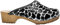 ESTRO Clogs Damen Holz Leder - Holzclogs Damen Clogs Leder Holzschuhe mit rutschfest Sohle CDL01 (CDL06 Weiß/Schwarz, 38)