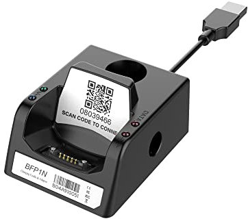 Posunitech 1D 2D QR Bluetooth & kabelloser Barcode-Scanner mit Ladestation Kabelloser Barcode-Scanner Bluetooth-kompatibler Kleiner Taschen-Barcode-Scanner Lagerabholung Barcode-Leser