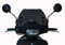 Windschild Kymco Like 125 S (ab 2021) dunkelgrau mit lackierten Stangen Art. 29155