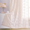 YJ YANJUN Blush Pink Spitzenvorhänge für Wohnzimmer – Romantische Shabby Chic Spitzenvorhänge mit Blumen und Ast, durchscheinende Vorhänge, 213 cm lang für Esszimmer, 132x213 cm, Blush Pink