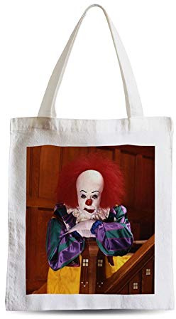 Tote Bag Einkaufstasche Pennywise Figur Film Horror Clown Tim Curry It Roman Stephen King