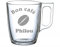 Gravure sur tasse à café expresso nuevo voluto 9 Cl personnalisé avec textes et logos (600 logos au choix)