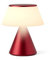 Lexon Lampe de bureau LED LUMA M, lampe de table sans fil tactile avec variateur d'intensité et synchronisation multi lampes, 9 couleurs de lumière pour bureau, chambre et chevet - Rouge Sombre