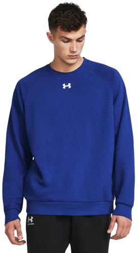 Under Armour UA Rival Fleece Crew, (400) Royal / / White, XL Tall