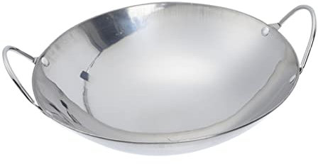 Cabilock Plancha De Acero Inoxidable Utensilios De Cocina Sartén Para Estufa De Camping Wok Sartenes De Hierro Fundido Cacerola De Hierro Fundido Olla Metal Mini Cocina De Inducción
