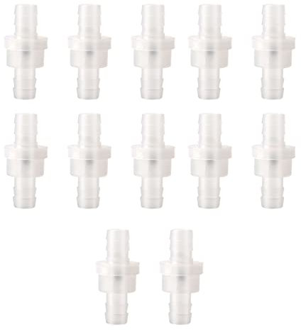 10 Pièces Clapet Anti-Retour, One Way Clapet Anti-retour en Plastique de 8mm