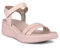 ECCO FLowt Luxery Damen-Sandalen mit Keilriemen, Knöchelriemen, Rose Dustt/Rose DUST, Größe 38-38