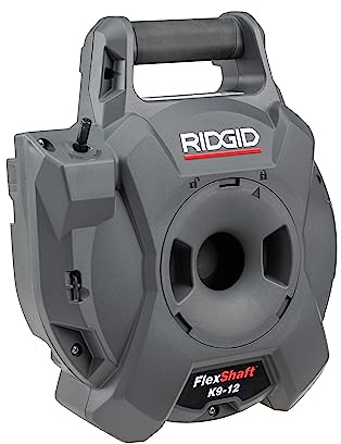 RIDGID 74978 K9-12 FlexShaft 1/4 x 30' Wall-to-Wall Professional Drain Cleaning Machine, Compact Drain Cleaner for 1-1/4 to 2 Pipes