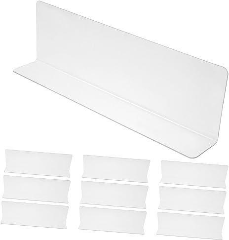 MAGICLULU 10st Kleiderschrankteiler Kommode Schubladenteiler Acryl-trennwand Durchsichtiger Bücherregal-trenner Marktregalteiler Geldbörsentrenner Regaltrenner Austauschbar Pvc Abschneiden